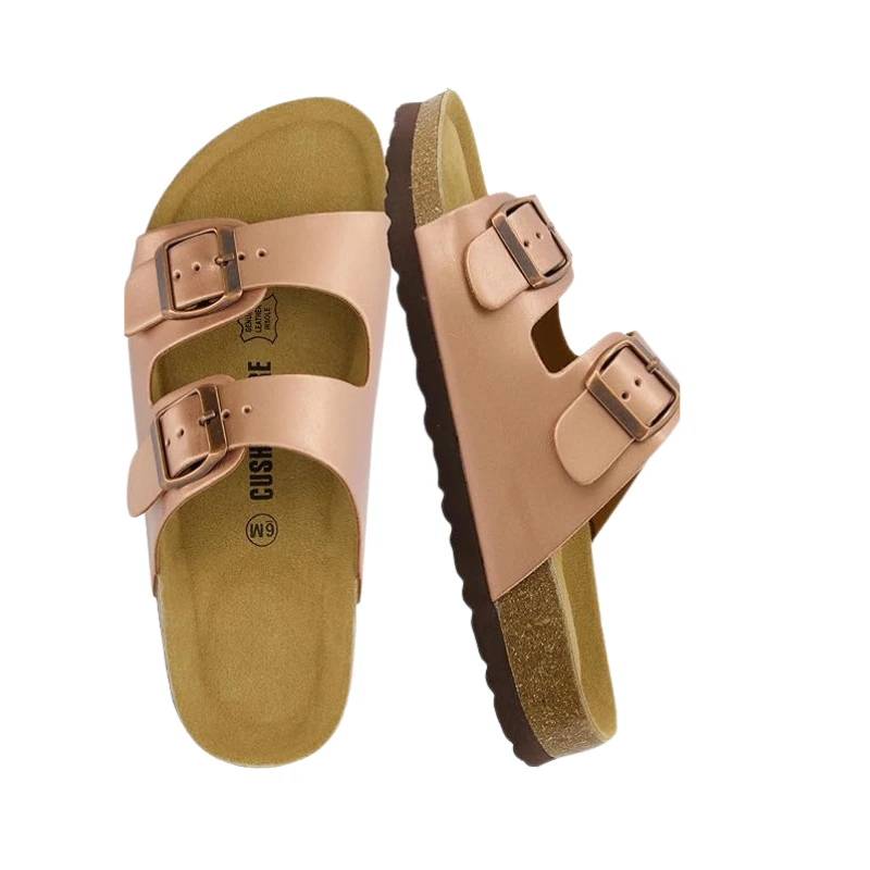 Cushionaire Lane Cork Footbed Sandal– Comfort Meets Effortless Style