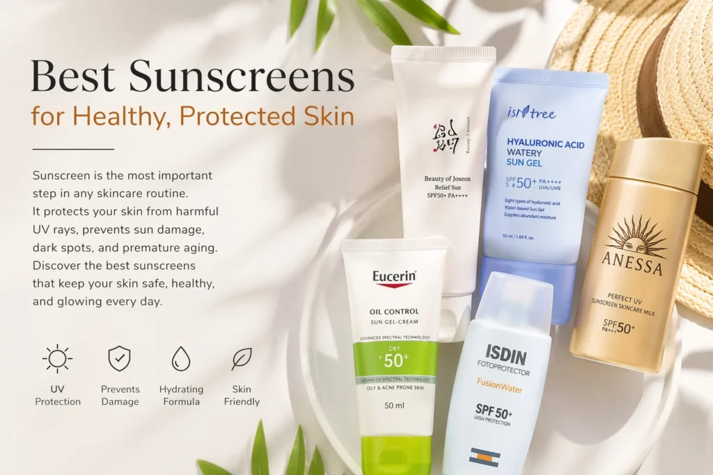 Top 5 Best Sunscreens for Healthy, Protected, and Glowing Skin